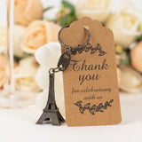 Bronze Plastic Paris Eiffel Tower Keychain Wedding Favors